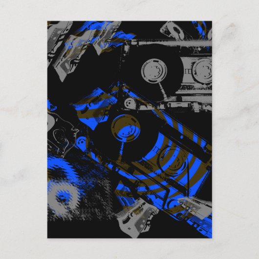 DJ Music Cassette Briefkaart (Voorkant)