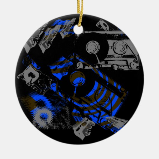 DJ Music Cassette Keramisch Ornament (Voorkant)