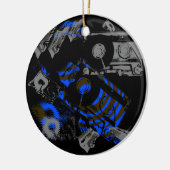 DJ Music Cassette Keramisch Ornament (Links)