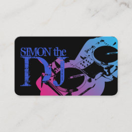 DJ Music Club Entertainment Visitekaartje    