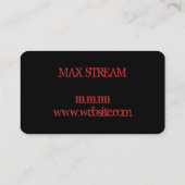 DJ Music Club Entertainment Visitekaartje     (Achterkant)