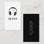 DJ, Music, Club, Visitekaartje (Voorkant / Achterkant)