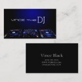 DJ, Music, Club, Visitekaartje (Voorkant / Achterkant)