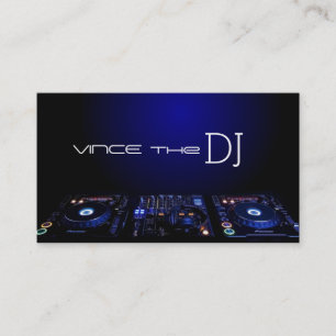 DJ, Music, Club, Visitekaartje