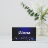 DJ, Music, Club, Visitekaartje (Staand voorkant)