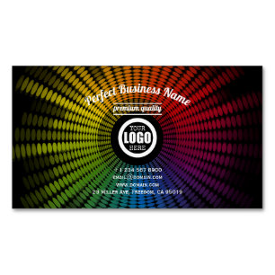DJ Music Colorful Artist Sound Wave Creative Cool Magnetisch Visitekaartje