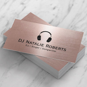 DJ Music Dejay Modern Blush Roos Gold Visitekaartje