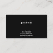 DJ Music Elegant Dark Monogram Visitekaartje (Achterkant)