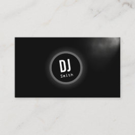 DJ Music Elegant Dark Monogram Visitekaartje