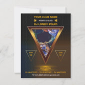 DJ Music en Dance Gig fotouitnodiging Kaart (Voorkant)