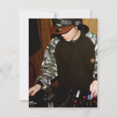 DJ Music en Dance Gig fotouitnodiging Kaart (Achterkant)