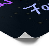 DJ Music en Dance Gig voegen foto en logo toe Poster (Hoek)