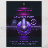 DJ Music en Dance Gig voegen foto's toe en nodigt  Flyer (Voorkant)