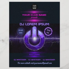 DJ Music en Dance Gig voegen foto's toe en nodigt  Flyer