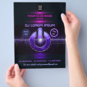 DJ Music en Dance Gig voegen foto's toe en nodigt  Flyer (Hand)