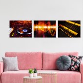 DJ Music Mixer Oranje Print Set (Woonkamer)