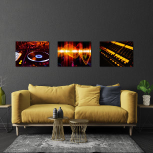 DJ Music Mixer Oranje Print Set