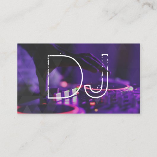 DJ Music Party Event Platenspeler Modern Visitekaartje (Voorkant)