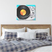DJ Music Player Canvas Afdruk (Insitu (Slaapkamer))