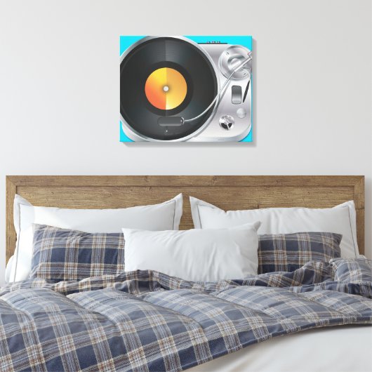 DJ Music Player Canvas Afdruk (Insitu (Slaapkamer))