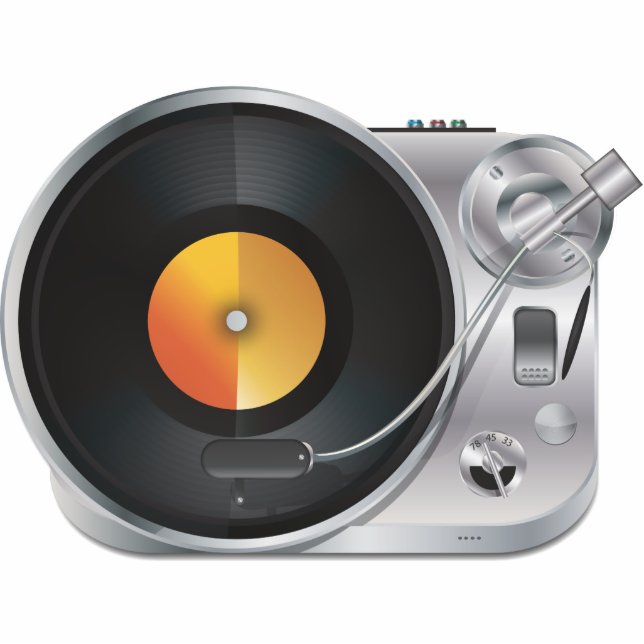 DJ Music Player Fotobeeldje Magneet (Voorkant)