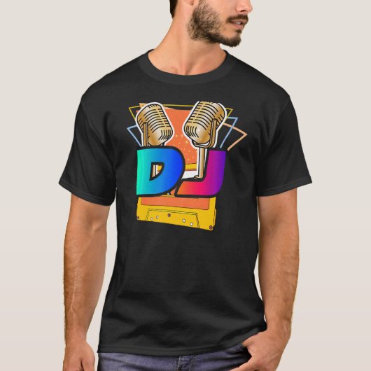 Dj Music Player Sound Discjockey Musici T-shirt (Voorkant)