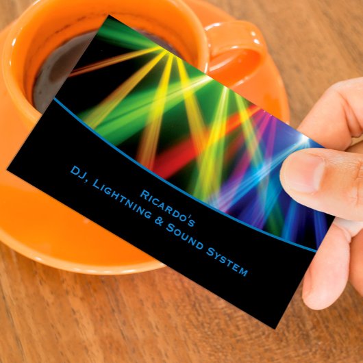 DJ Music Uplighting Visitekaartje