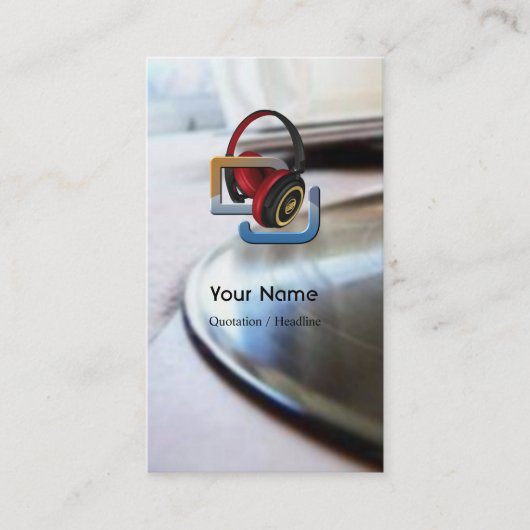 DJ Music Visitekaartje (Voorkant)