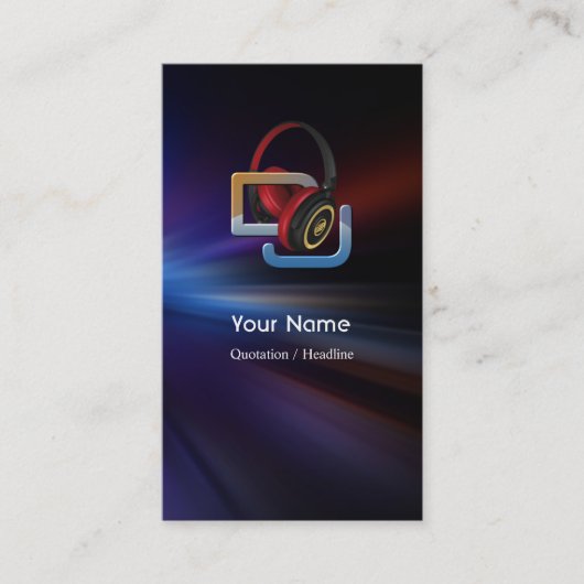 DJ Music Visitekaartje (Voorkant)