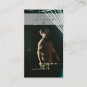 DJ Musician Deejay Foto Sociale Media Visitekaartje (Voorkant)