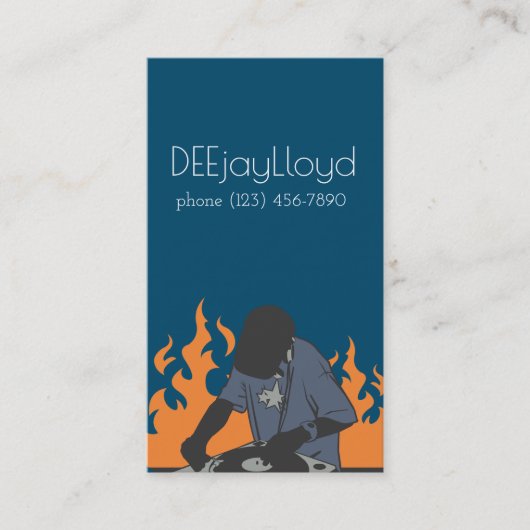 Dj Musician Visitekaartje (Voorkant)