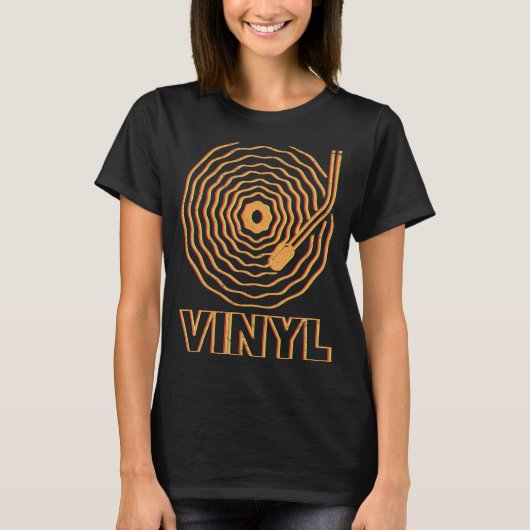 DJ musicus disco Ik heb vinyl nodig T-shirt (Voorkant)