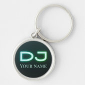 DJ muziek accessoire personaliseerbaar Sleutelhanger (Voorkant)