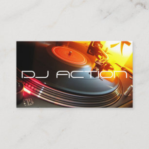 DJ Muziek Club Entertainment Visitekaartje 