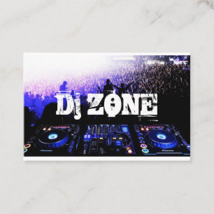 DJ Muziek Club Entertainment Visitekaartje 