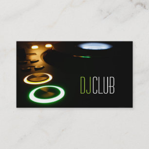 DJ Muziek Club Entertainment Visitekaartje 