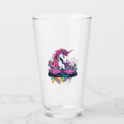 DJ Muziek Eenhoorn (1) Glas (Voorkant)