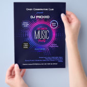 DJ-muziek en dansgig flyer (Hand)