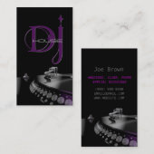 DJ, muziek, entertainment Visitekaartje (Voorkant / Achterkant)