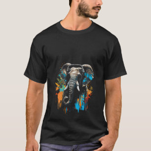 DJ muziek fan olifant party outfit mus T-shirt