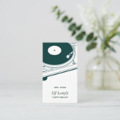 DJ / muziek / Platenspeler Visitekaartje (Staand voorkant)