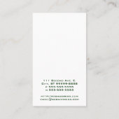 DJ / muziek / Platenspeler Visitekaartje (Achterkant)