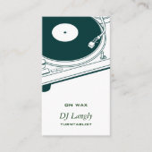 DJ / muziek / Platenspeler Visitekaartje (Voorkant)