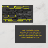 dj-muziek visitekaartje (Voorkant / Achterkant)