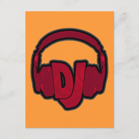 DJ-muziekhoofdtelefoon Briefkaart (Voorkant)