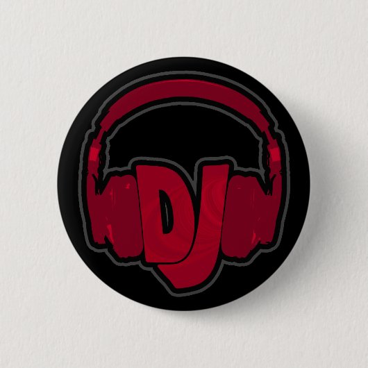 DJ-muziekhoofdtelefoon Ronde Button 5,7 Cm (Voorkant)