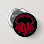 DJ-muziekhoofdtelefoon Ronde Button 5,7 Cm (Voorkant /achterkant)