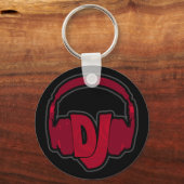 DJ-muziekhoofdtelefoon Sleutelhanger (Voorkant)