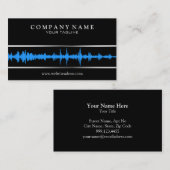 DJ/muziekkaartensjabloon Visitekaartje (Voorkant / Achterkant)