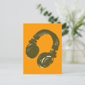 DJ-muziekontwerp Briefkaart (Staand voorkant)